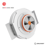 grila de ventilatie incastrata in rigips ergovent rondo100