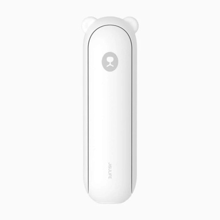 ventilator portabil de mana jisulife, life8 plus, autonomie 11-46h, baterie 4500mah, functie power bank, lanterna led, desig