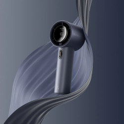 ventilator portabil de mana jisulife pro1, autonomie 2-12h, baterie 3600mah, 100 viteze, incarcare rapida, afisaj led, alb