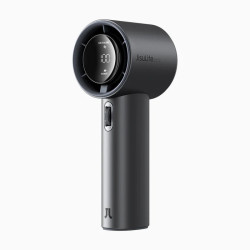 ventilator portabil de mana jisulife pro1s, autonomie 3-15h, baterie 5000mah, 100 viteze, incarcare rapida, afisaj led, gr