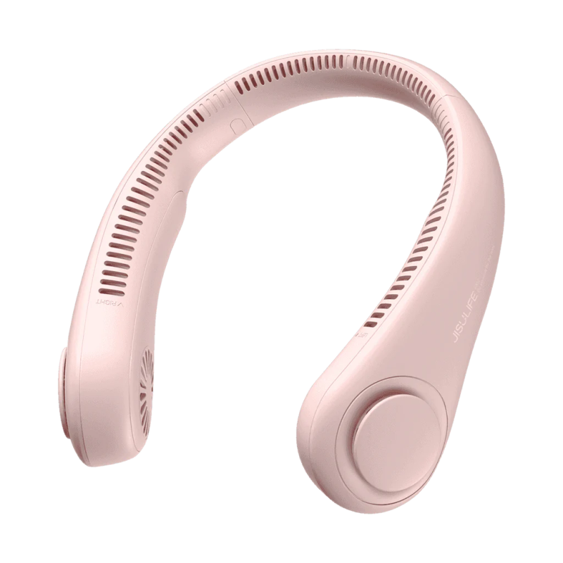 ventilator portabil de gat jisulife life3, autonomie 3-16h, baterie 4000mah, 3 viteze, incarcare rapida, roz