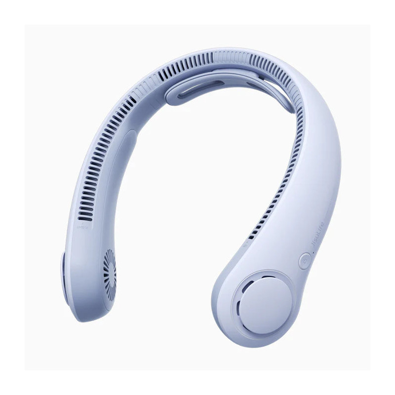 ventilator portabil de gat jisulife life4, autonomie 2.5-16.5h, baterie 5000mah, 3 viteze, incarcare rapida, gri