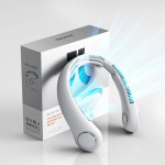 ventilator portabil de gat jisulife life4, autonomie 2.5-16.5h, baterie 5000mah, 3 viteze, incarcare rapida, gri