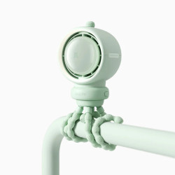 ventilator portabil pentru carucior jisulife, life 2s autonomie 2.5-12.5h, baterie 5000mah, 100 viteze, incarcare rapida, fi