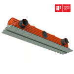 grila de ventilatie incastrata in rigips ergovent pro puzzle 1050, diametru conexiune 75 mm