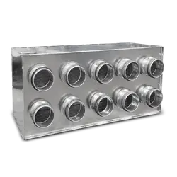 cutie distributie orizontala alnor, flx-plo-r-p-75-2x7-200, cu garnitura din otel zincat