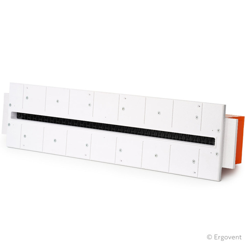 grila de ventilatie incastrata in rigips ergovent, lineo 600 vertical, 75mm