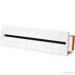 grila de ventilatie incastrata in rigips ergovent, lineo 600 vertical, 75mm