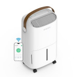 resigilat! dezumidificator evoair, novadry 12 smart, 12l/24h, senzor de umiditate, functie ionizare, uscare rufe, rezervor 2.5l,