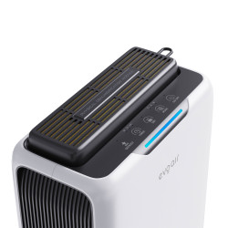 resigilat! dezumidificator aer evoair humixduo, 500ml/24h, 3 moduri functionare, silentios, lumina ambientala, rezerva cu si