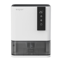 dezumidificator evoair hidry, 700ml/24h, senzor de umiditate/temperatura, lumina ambientala in 7 culori, rezervor 1l, 2 viteze, 