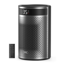 aeroterma dreo atom 416, 1500w, heater ceramica, termostat, timer 12h, display led, eco mode, silentios, mod eco, telecomanda, n