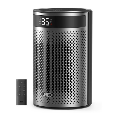 aeroterma dreo atom 416, 1500w, heater ceramica, termostat, timer 12h, display led, eco mode, silentios, mod eco, telecomanda, n