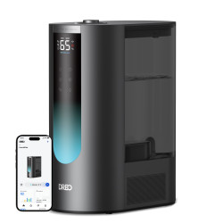 umidificator aer dreo 813s smart, rezervor 6l, 500ml/h, ceata calda si rece, 3 trepte umidificare, senzor umiditate, indicat