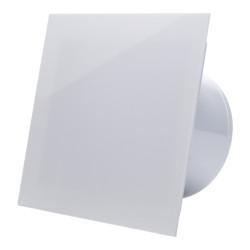 ventilator de baie ecovent decora, o100, super silent, panou plexiglas schimbabil, clapeta antiretur, debit 93 m3/h, garantie 