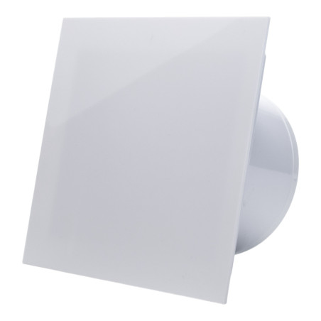 ventilator de baie ecovent decora, o100, super silent, panou plexiglas schimbabil, clapeta antiretur, debit 93 m3/h, garantie