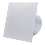 ventilator de baie ecovent decora, o100, super silent, panou plexiglas schimbabil, clapeta antiretur, debit 93 m3/h, garantie 