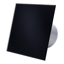 ventilator de baie ecovent decora smart, o100, super silent, senzor umiditate, timer, panou sticla, clapeta antiretur, debit 