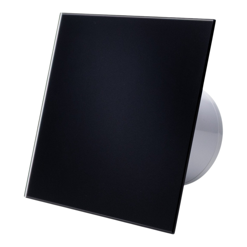 ventilator de baie ecovent decora smart, o100, super silent, senzor umiditate, timer, panou sticla, clapeta antiretur, debit 