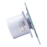 ventilator de baie ecovent decora smart, o100, super silent, senzor umiditate, timer, panou sticla, clapeta antiretur, debit 