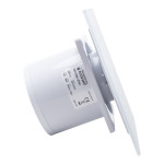 ventilator de baie ecovent decora smart, o100, super silent, senzor umiditate, timer, panou sticla, clapeta antiretur, debit 