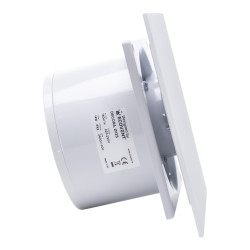 ventilator de baie ecovent decora, o125, super silent, panou plexiglas schimbabil, clapeta antiretur, debit 140 m3/h, garanti
