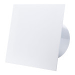 ventilator de baie ecovent decora, o125, super silent, panou plexiglas schimbabil, clapeta antiretur, debit 140 m3/h, garanti