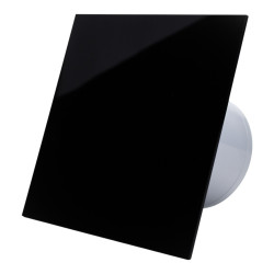 ventilator de baie ecovent decora, o125, super silent, panou plexiglas schimbabil, clapeta antiretur, debit 140 m3/h, garanti