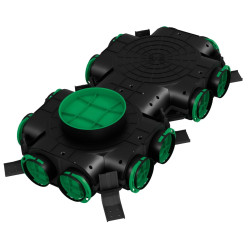 cutie de distributie - o160 / 12xo75 awenta, negru