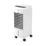 resigilat! racitor aer portabil - peler 4d, timer, panou comanda touch screen, volum rezervor apa 4l + 2 pastile de racire grat