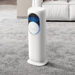 ventilator turn 4 in 1 evoair briis silver, aeroterma, racitor, umidificator, sterilizator uv, telecomanda, 2 viteze incalzi