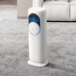 ventilator turn 4 in 1 evoair briis silver, aeroterma, racitor, umidificator, sterilizator uv, telecomanda, 2 viteze incalzi