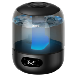 umidificator dreo 306, rezorvor 3l, capacitate de umidificare 250 ml/h, senzor umiditate, ceata rece, autonomie 30 ore, negru