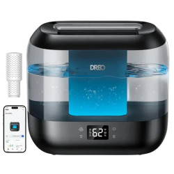 umidificator dreo 311s smart, wifi, rezervor 4l,capacitate de umidificare 250 ml/h, ceata rece, autonomie 36 ore, aromaterapie,