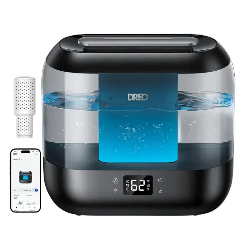 umidificator dreo 311s smart, wifi, rezervor 4l,capacitate de umidificare 250 ml/h, ceata rece, autonomie 36 ore, aromaterapie, 
