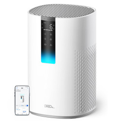 purificator aer dreo macro 505s smart, wi-fi, cadr 202 m³/h, filtru 3 in 1 h13 true hepa, senzor calitate aer, mod auto, mod de