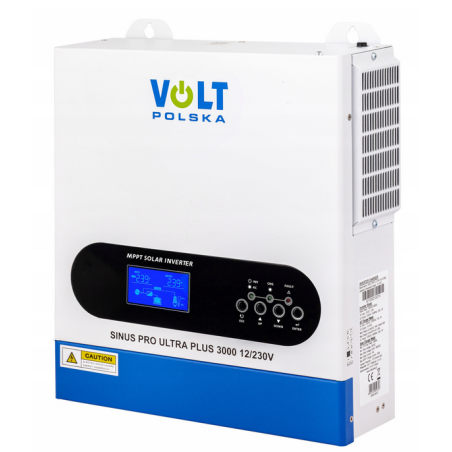 Invertor Off-Grid , Sinus Pro Ultra Plus 3000 12/230V (1500/3000W) + 100A MPPT (30-500V), Sinus Pur, Volt Romania