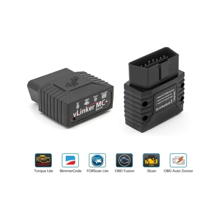 Vgate vLinker MC+ ELM327 V2.2, diagnoză auto Bluetooth 4.0 pentru iOS și Android, BimmerCode/FORScan