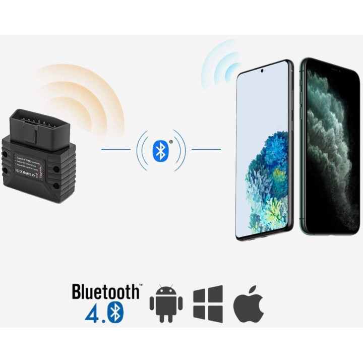 Vgate vLinker MC+ ELM327 V2.2, diagnoză auto Bluetooth 4.0 pentru iOS și Android, BimmerCode/FORScan