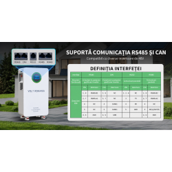 Acumulator 51.2V 314Ah LiFePO4 Battery 16kWh BMS 210A  Carcasa Metalica Energy Storage by DATOUBOSS / SZUFP