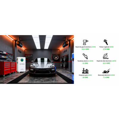 Acumulator 51.2V 314Ah LiFePO4 Battery 16kWh BMS 210A  Carcasa Metalica Energy Storage MFUZOP