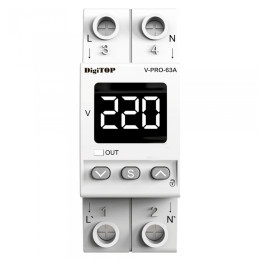 Releu de tensiune monofazat DigiTOP V-PRO 63A