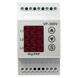 Releu de protectie tensiune trifazat, DigiTOP VP-380V