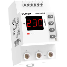 Releu de protectie tensiune monofazat, DigiTOP VP-63A DT