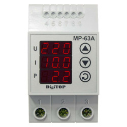 Releu multifunctional de protectie tensiune monofazat, DigiTOP MP-63A