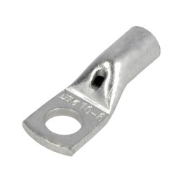 varf: inelar tubular  m6  10mm2  crimpat  pe cablu  neizolat  cupru