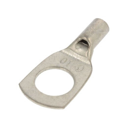 varf: inelar tubular  m10  6mm2  crimpat  pe cablu  neizolat  cupru