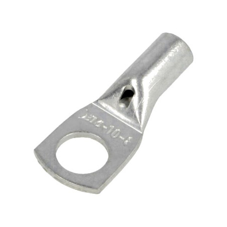 varf: inelar tubular  m8  10mm2  crimpat  pe cablu  neizolat  cupru
