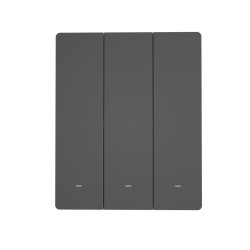 sonoff m5-3c-80m - intrerupator inteligent triplu cu buton fizic, 3 canale, protocol matter, seria switchman (tip 80)