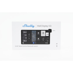 shelly wall display x2i black - panou tactil inteligent 6.95", wi-fi 6 & bluetooth 5.0, hub de control si releu 5a